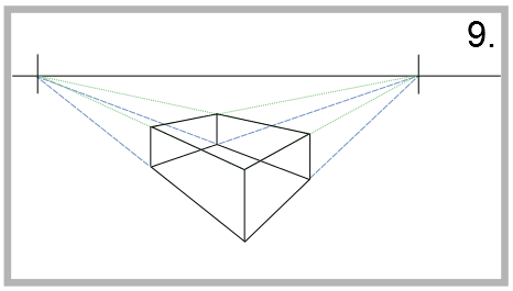 draw two-point perspective